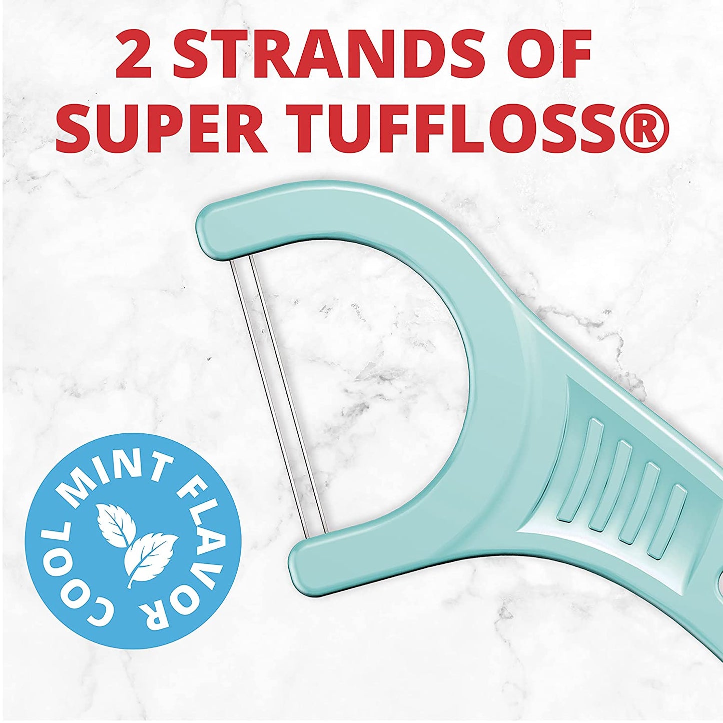 Plackers Twin-Line Dental Flossers, Cool Mint Flavor, Dual Action Flossing System