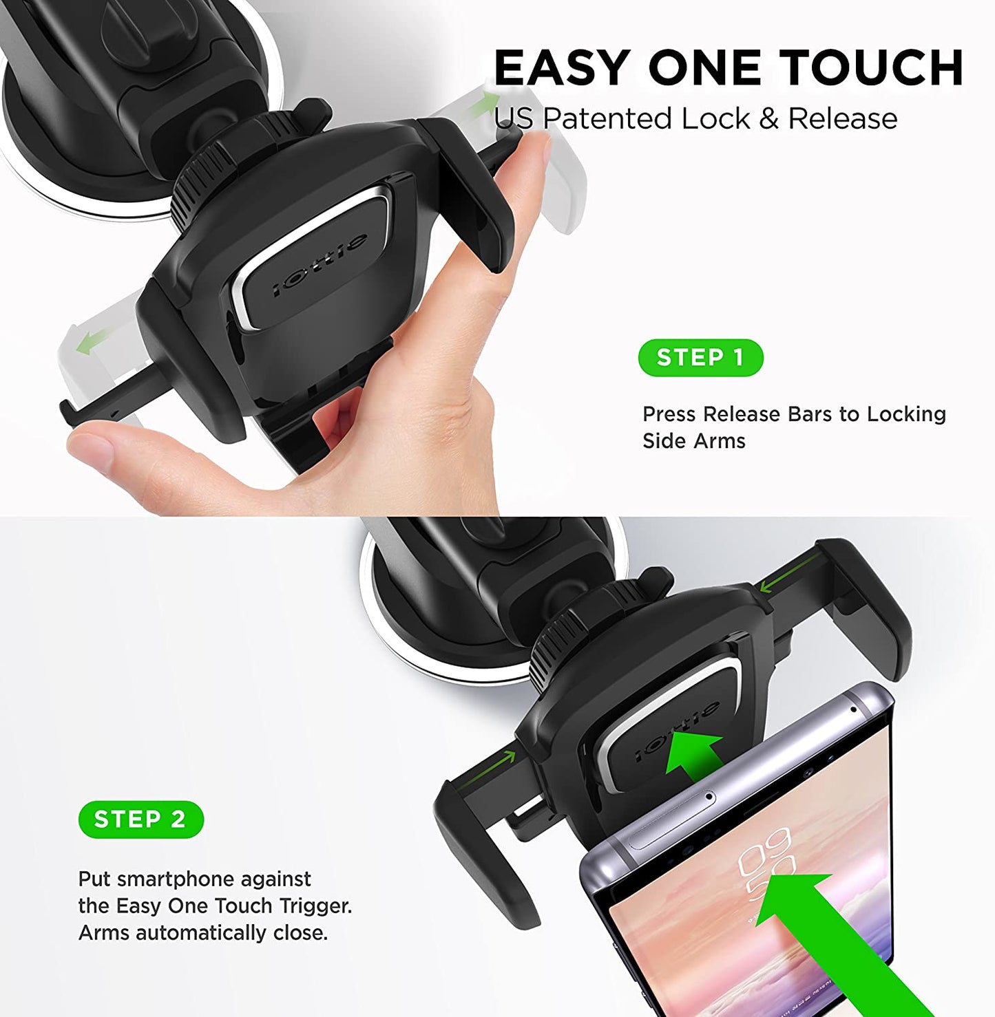 Car Mount Phone Holder Desk Stand iOttie Easy One Touch 4 Dash &Universal Windshield