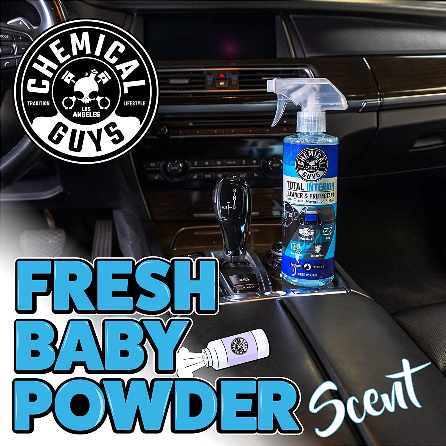 Total Interior Cleaner and Protectant, Safe for Cars, Trucks, SUVs, Jeeps, Motorcycles, RVs & More