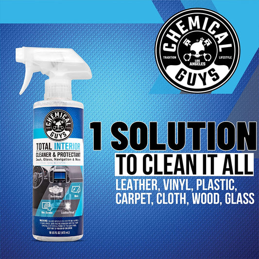 Total Interior Cleaner and Protectant, Safe for Cars, Trucks, SUVs, Jeeps, Motorcycles, RVs & More