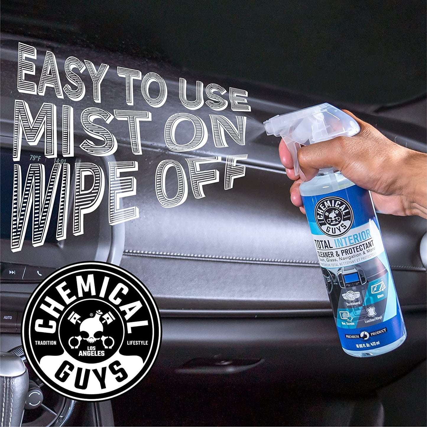 Total Interior Cleaner and Protectant, Safe for Cars, Trucks, SUVs, Jeeps, Motorcycles, RVs & More